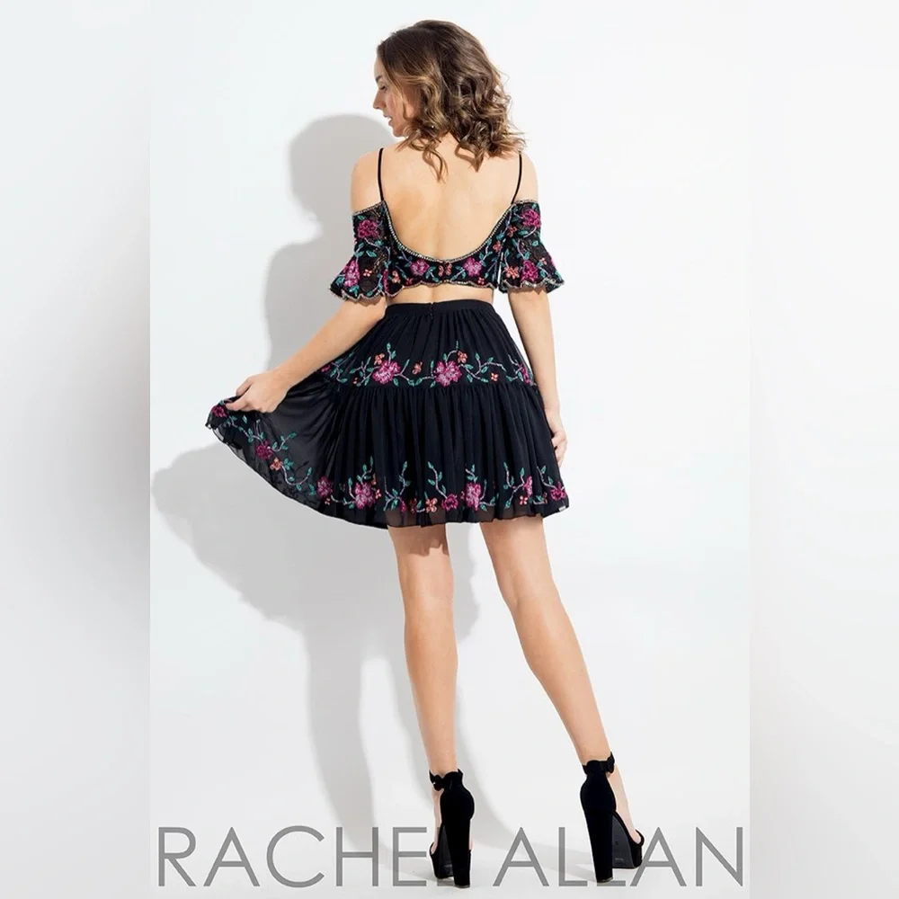 🌟2x Host Pick🌟Black Rachel Allan Two Piece Set - Picture 2 of 12